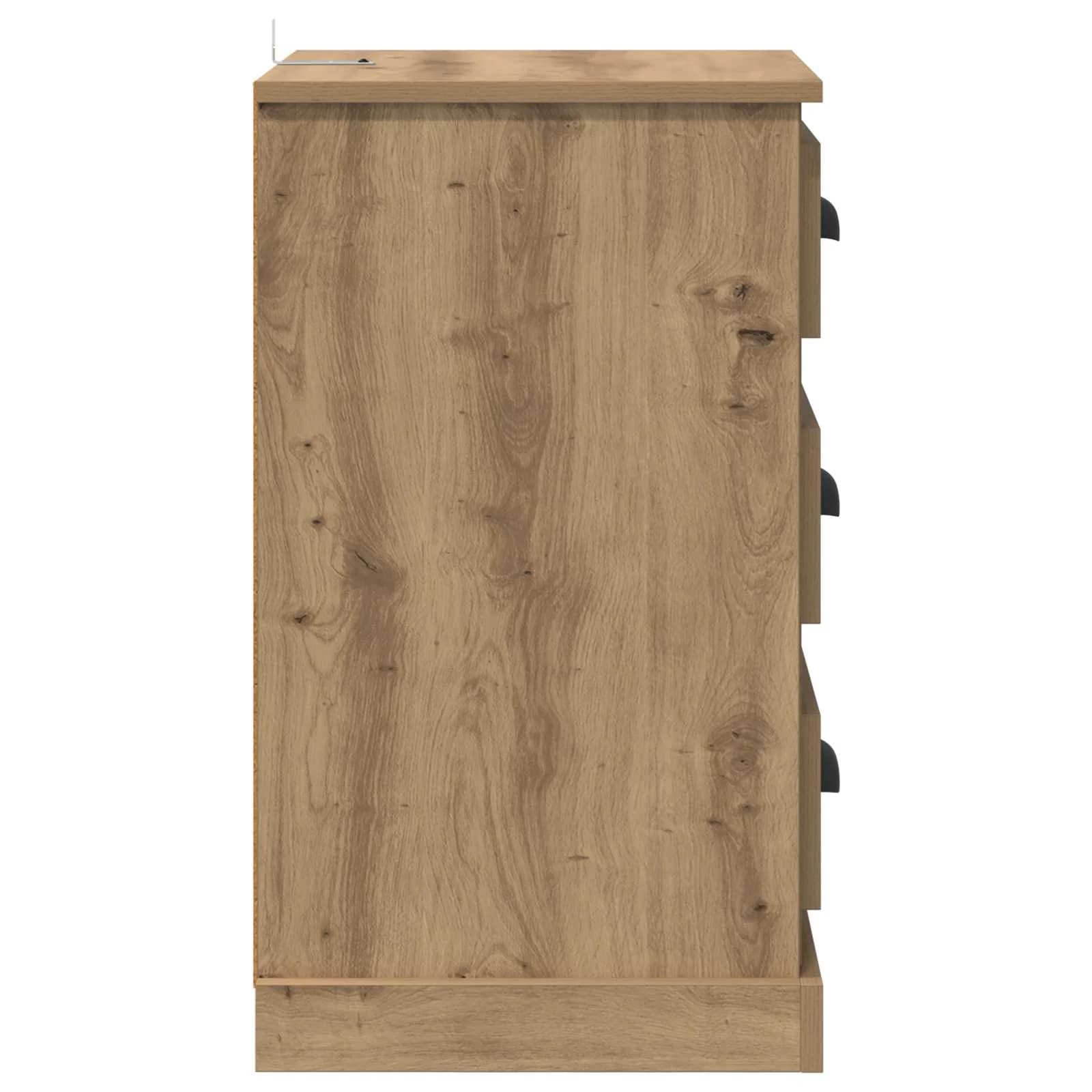 Nočna omarica Umetni hrast 39 x 39 x 67,5 cm Inženirski les - slika 7