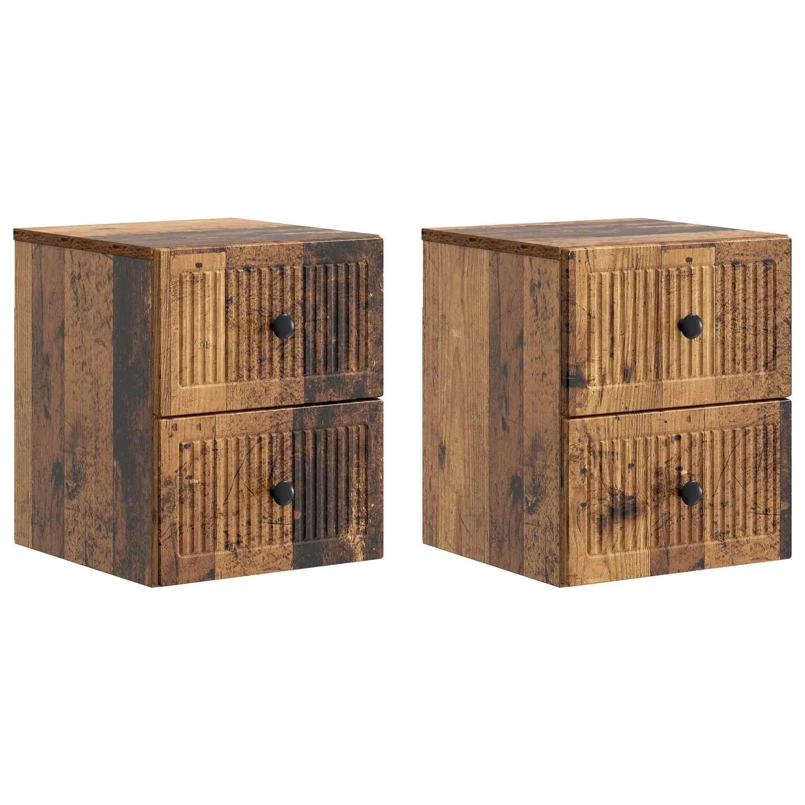 Stenski nočni omarici 2 kos Star les 33 x 34,5 x 40 cm - slika 2