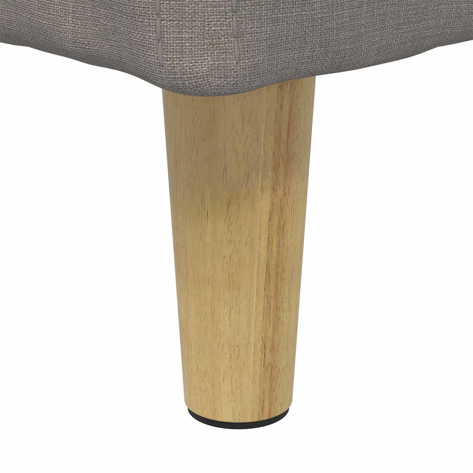 Shranjevalna tabureta z blazino Taupe 60 x 60 x 45 cm blago - slika 8