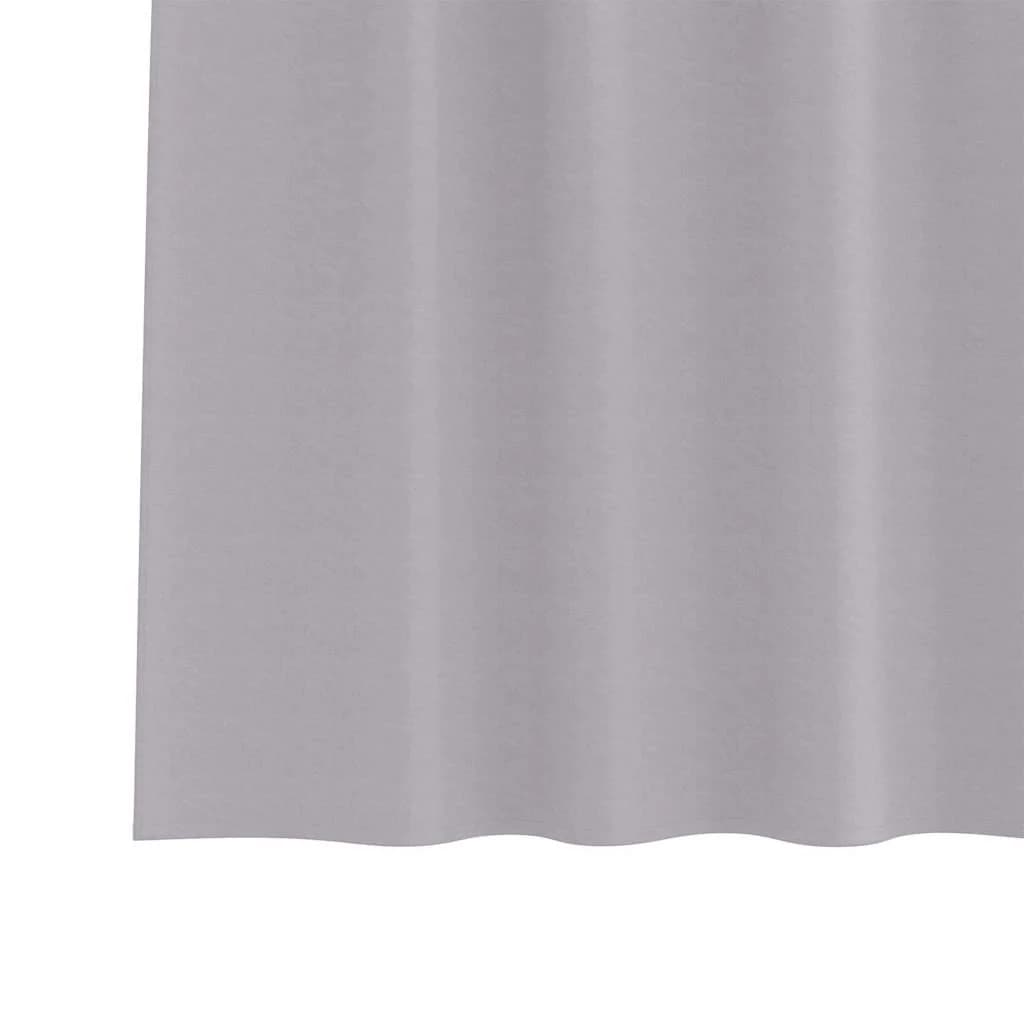 Zavese za zatemnitev z obroči 2 kos Kovinsko siva 260 x 140 cm - slika 6
