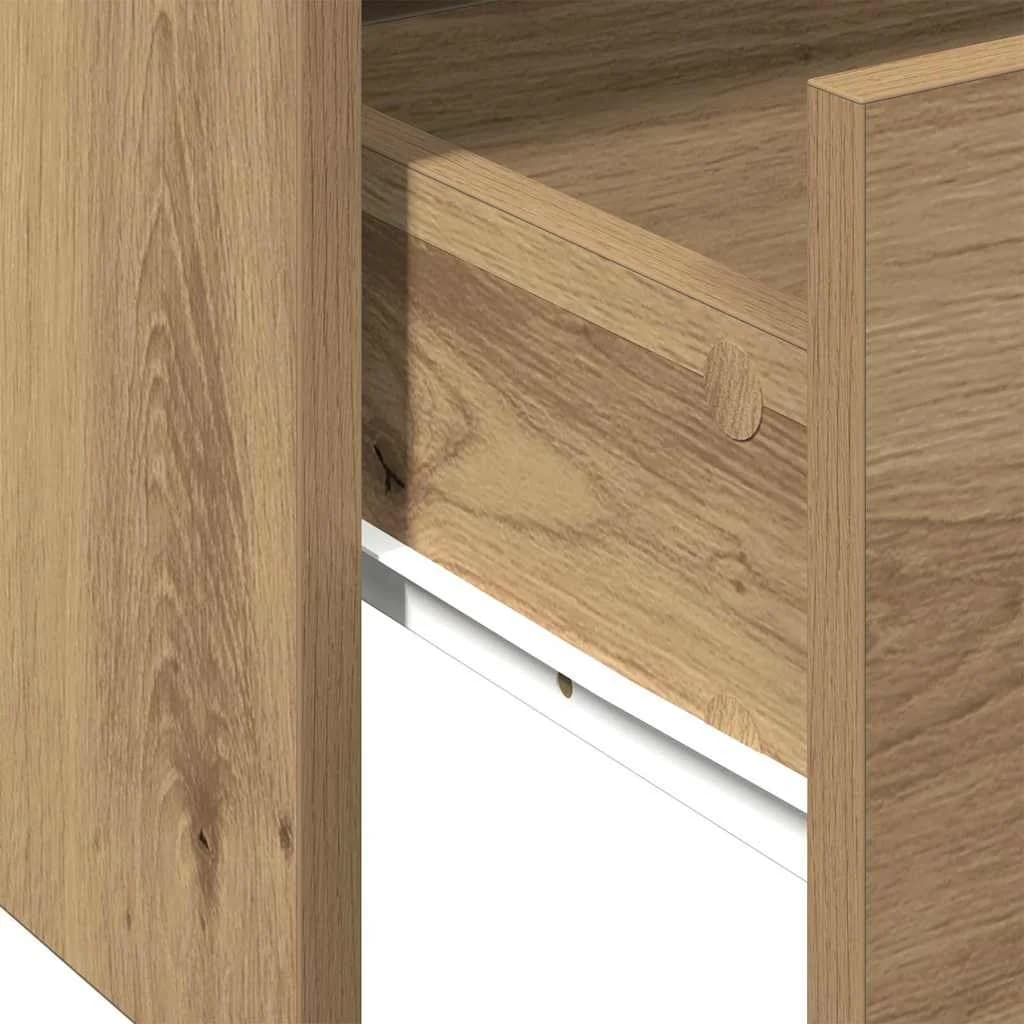 Klubska miza Umetni hrast 102 x 55 x 43,5 cm Inženirski les - slika 9