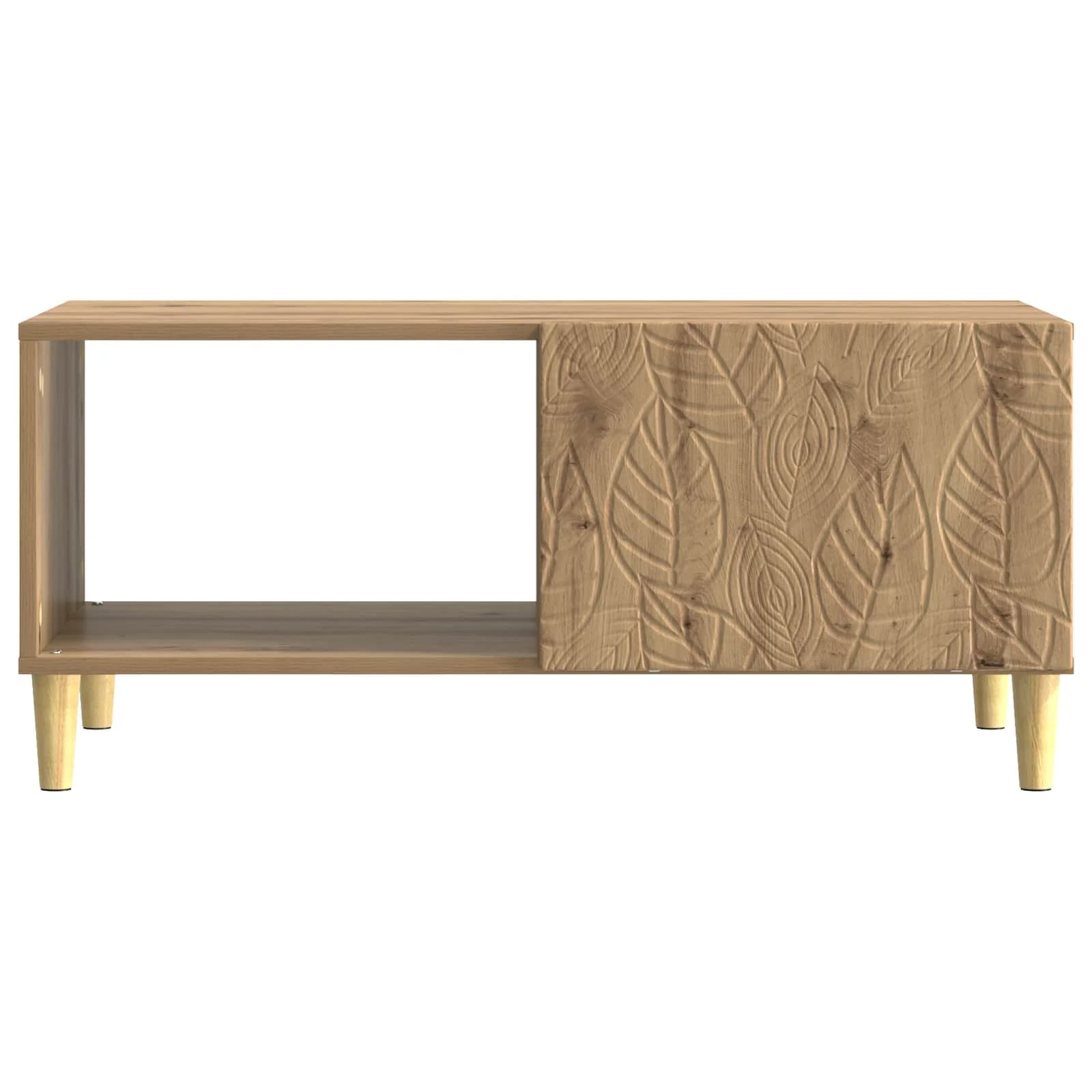 Klubska miza Artisan hrast 90 x 50 x 40 cm Inženirski les - slika 4
