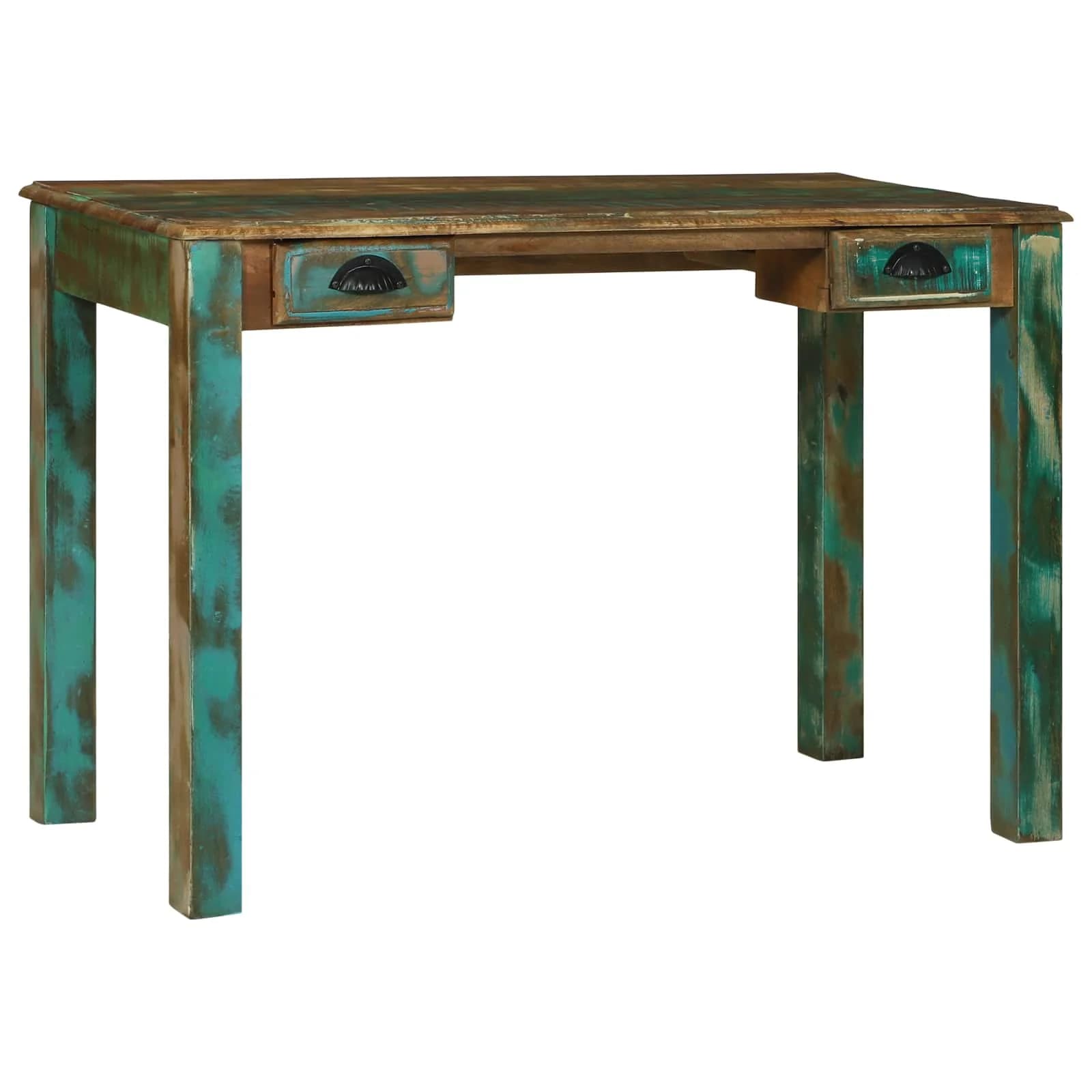 Pisalna miza Rjava 112 x 55 x 76 cm Trdna obnovljena les - slika 3