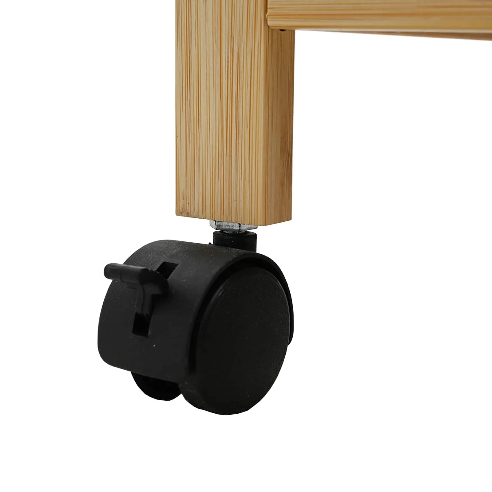 Kuhinjski voziček s koleščki Naravna 60 x 18 x 97 cm Bambus - slika 8