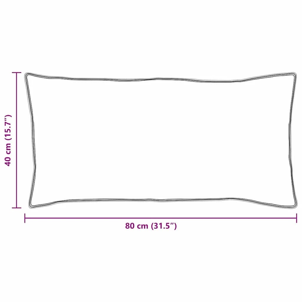 Vzglavnik 2 kos 40 x 80 cm Perje Bela - slika 10
