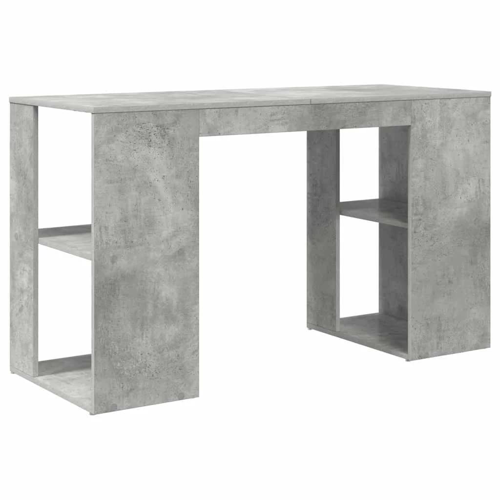 Miza Betonsko siva Inženirski les 130 x 50.5 x 75 cm - slika 7