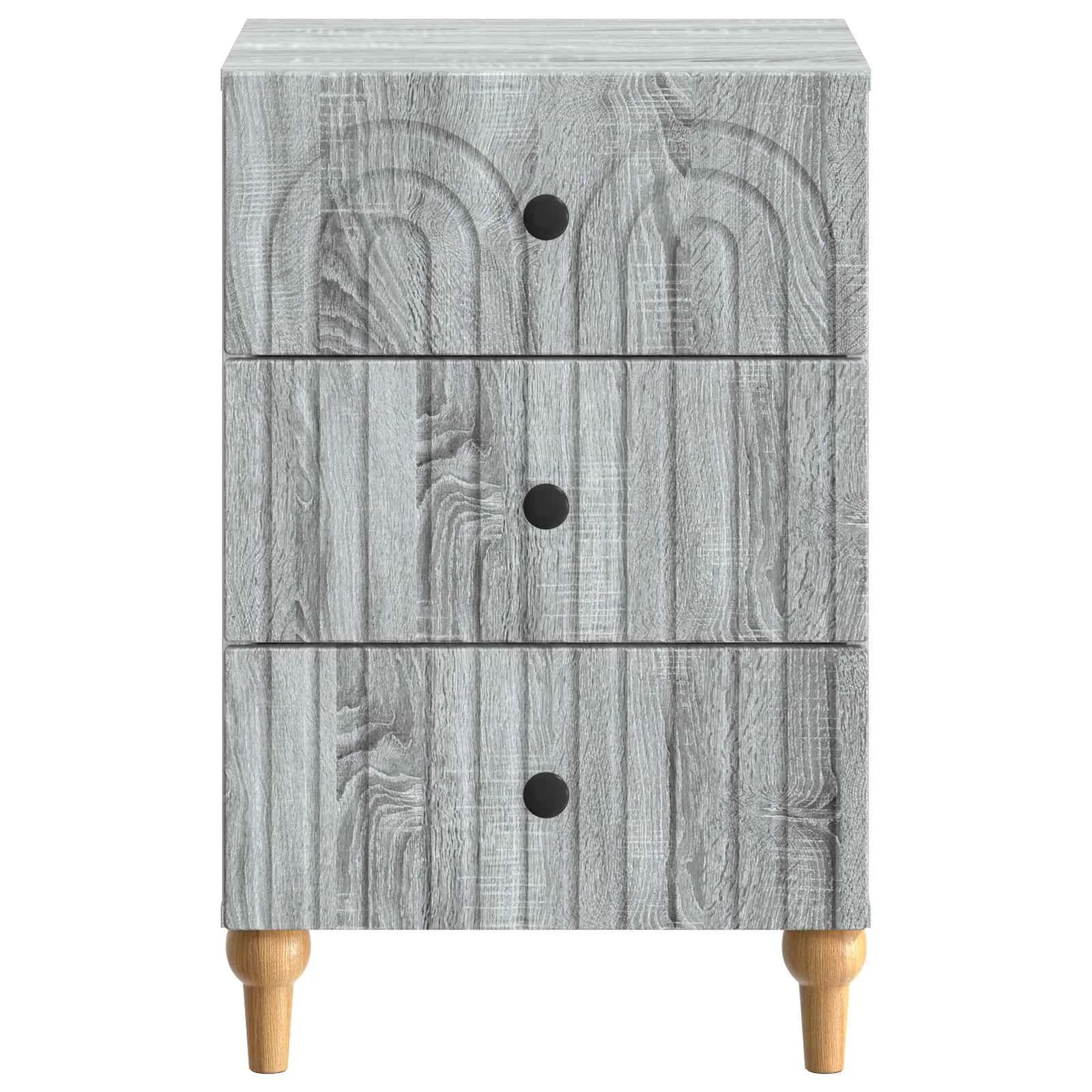 Nočna omarica Siva Sonoma 43x 41 x 66,5 cm Inženirski les - slika 5