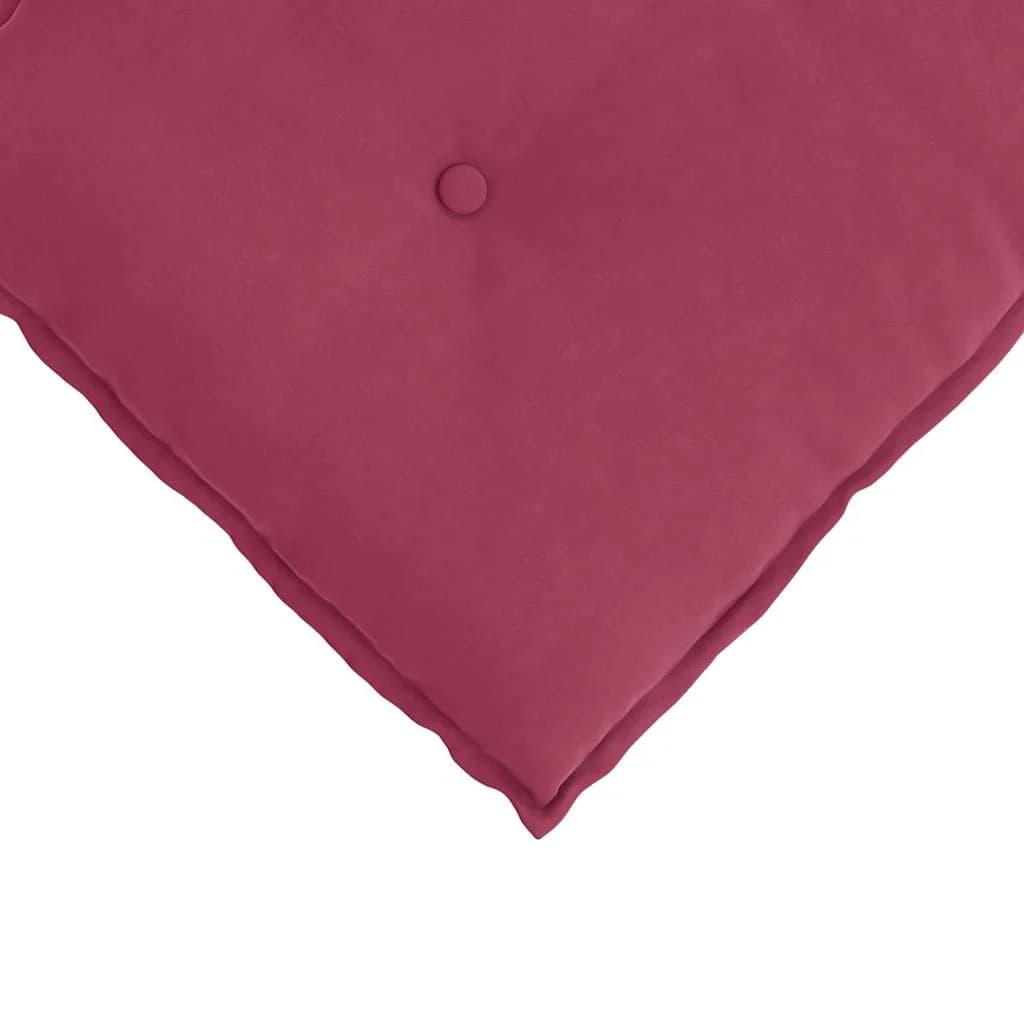 Poglavni vzglavnik Vinorodna rdeča 180 x 50 cm Žametna tkanina - slika 7