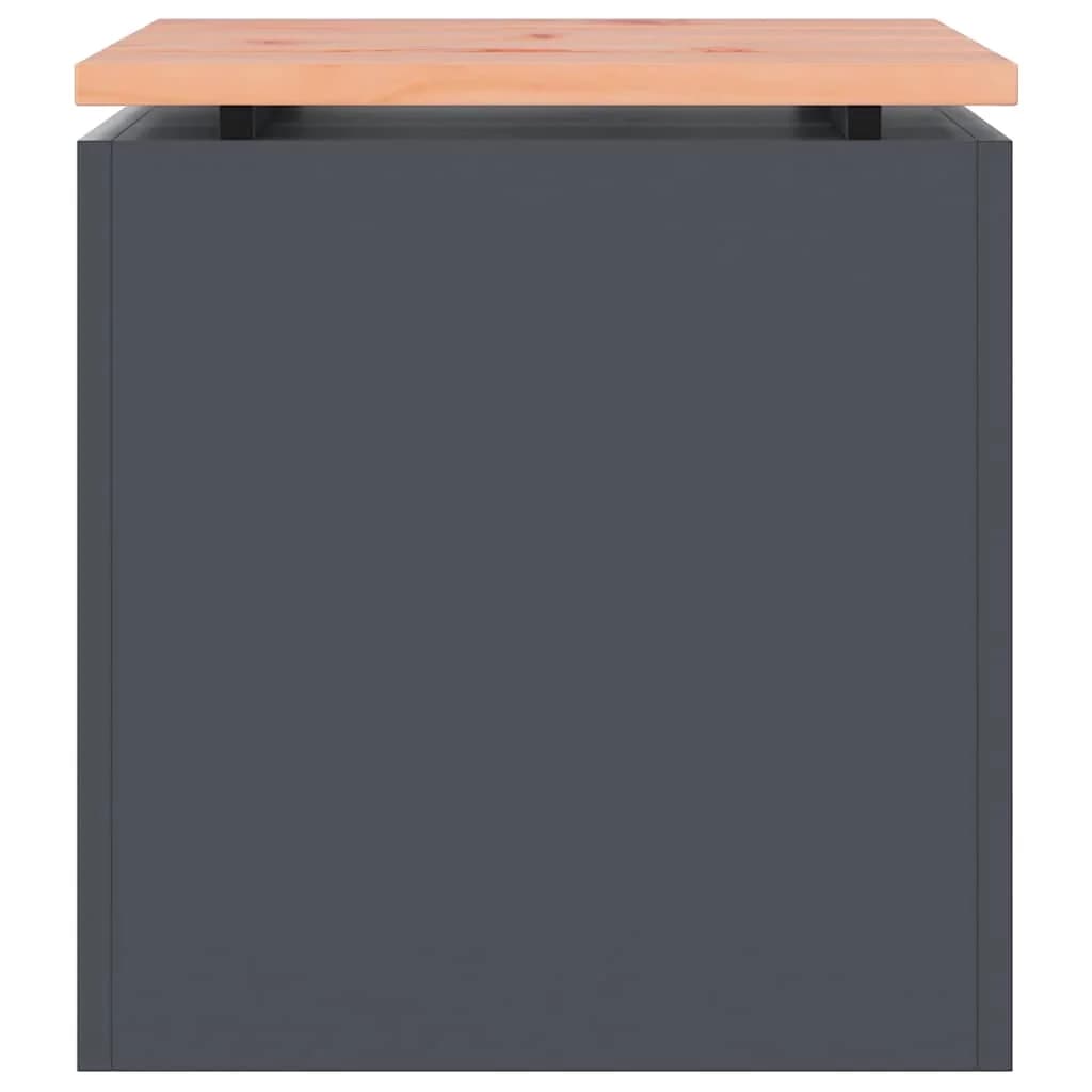 Vrtna klop Antracit 40 x 40 x 43 cm Jeklo - slika 4