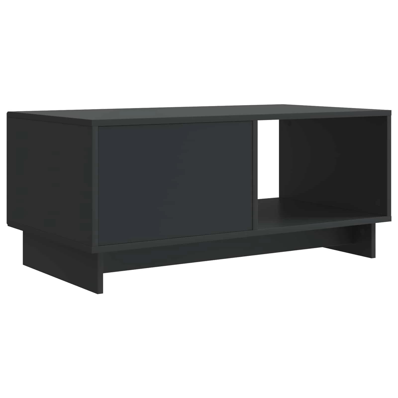Klubska miza Črna 90 x 50 x 40 cm Inženirski les - slika 7