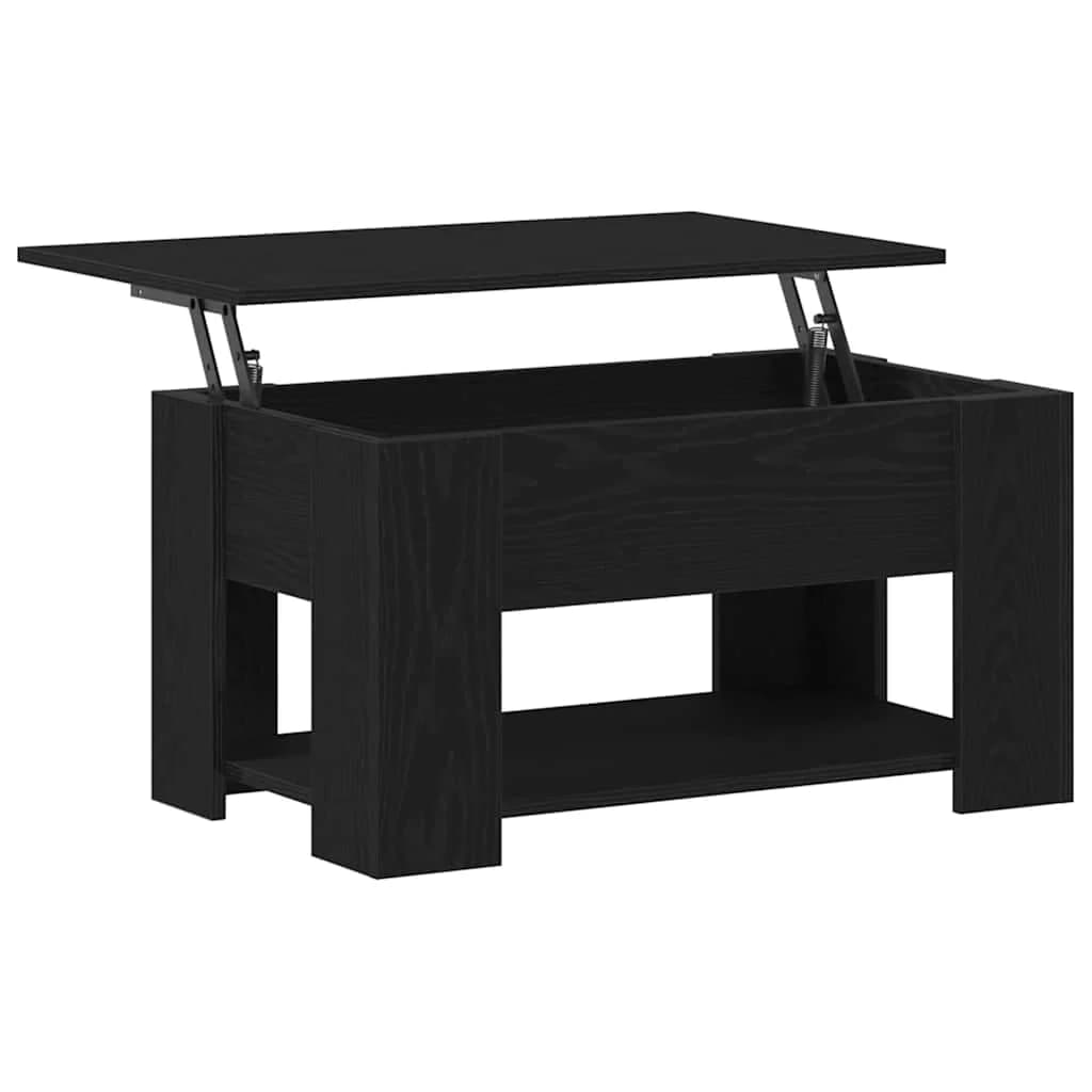 Klubska miza Črna Orehovina 79 x 49 x 41 cm Inženirski les - slika 5