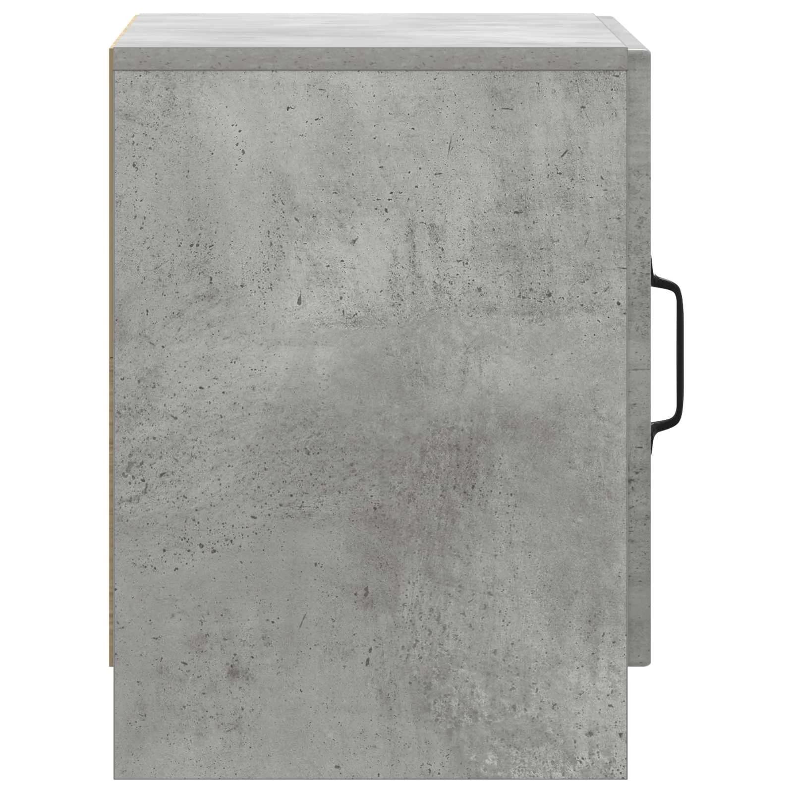 Nočna omarica Betonsko siva 43 x 34,5 x 47 cm Inženirski les - slika 6