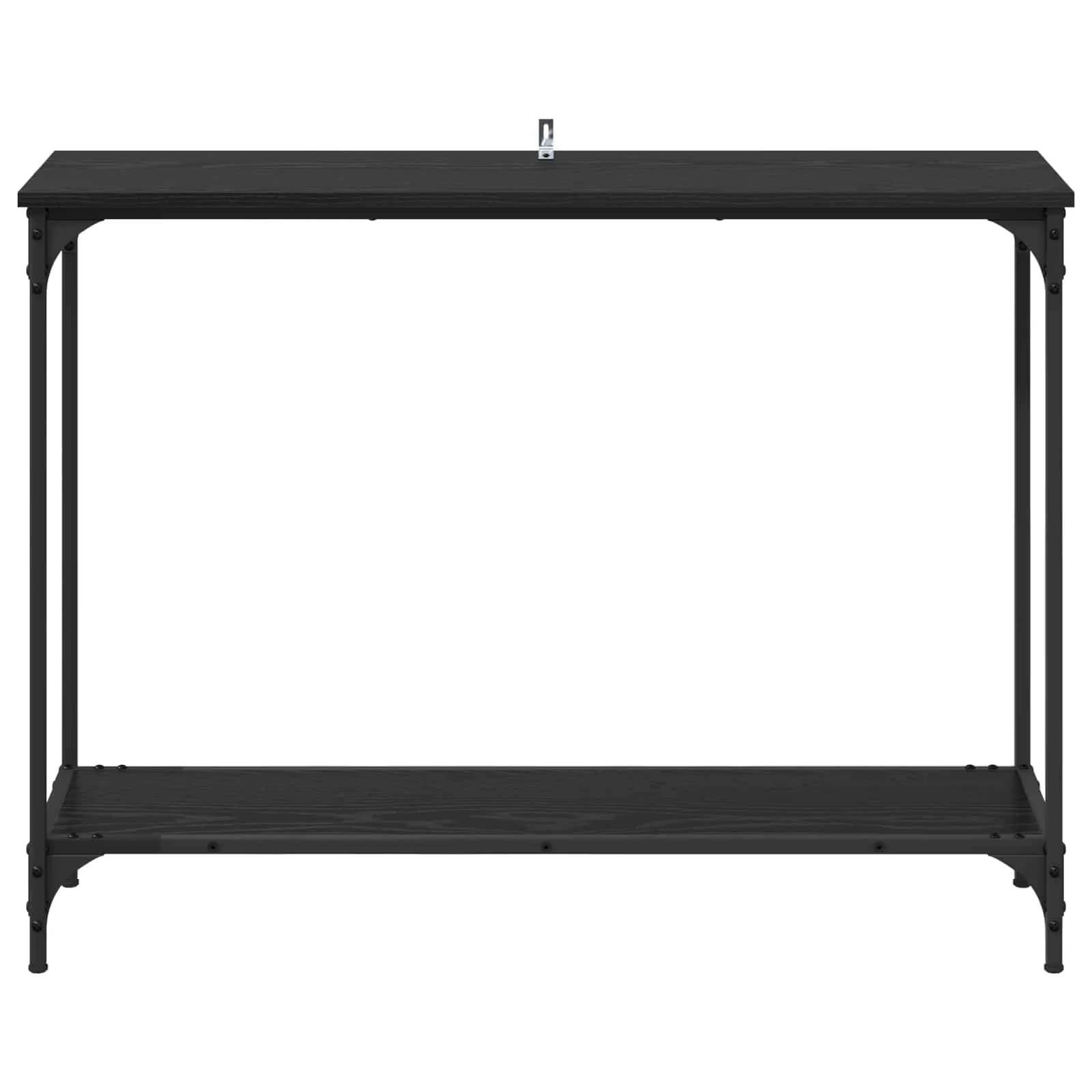 Konzolna miza Črni hrast 101 x 30.5 x 75 cm Inženirski les - slika 5