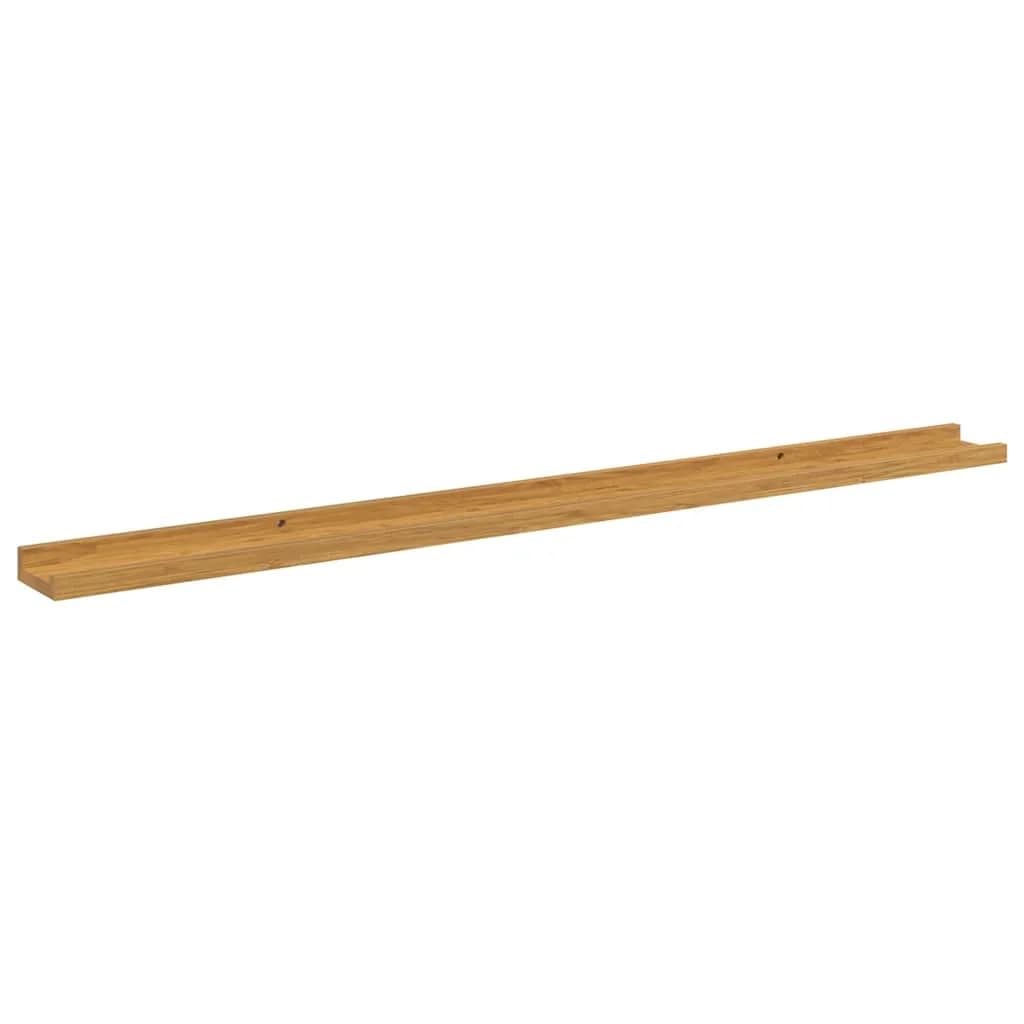 Stenska polica Montaža za steno 4 kos Bež 115 x 9 x 3 cm - slika 6