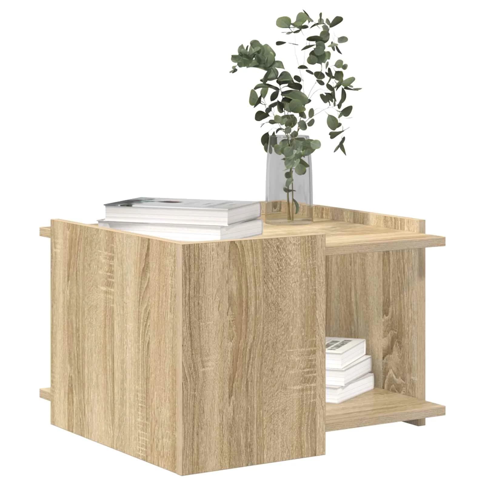Klubska miza Sonoma hrast 50,5 x 50 x 33 cm Inženirski les - slika 3