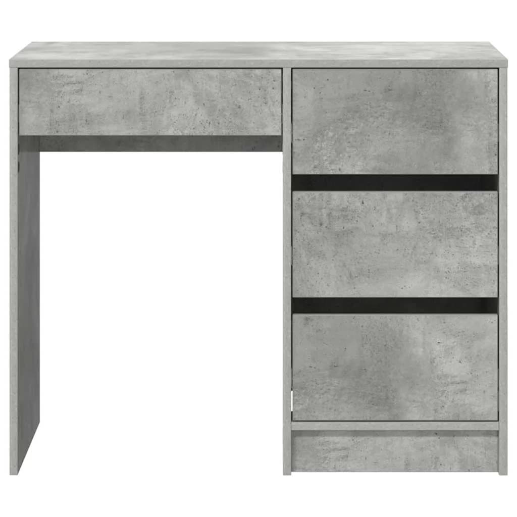 Miza Betonsko siva Inženirski les 90 x 37.5 x 75 cm - slika 6