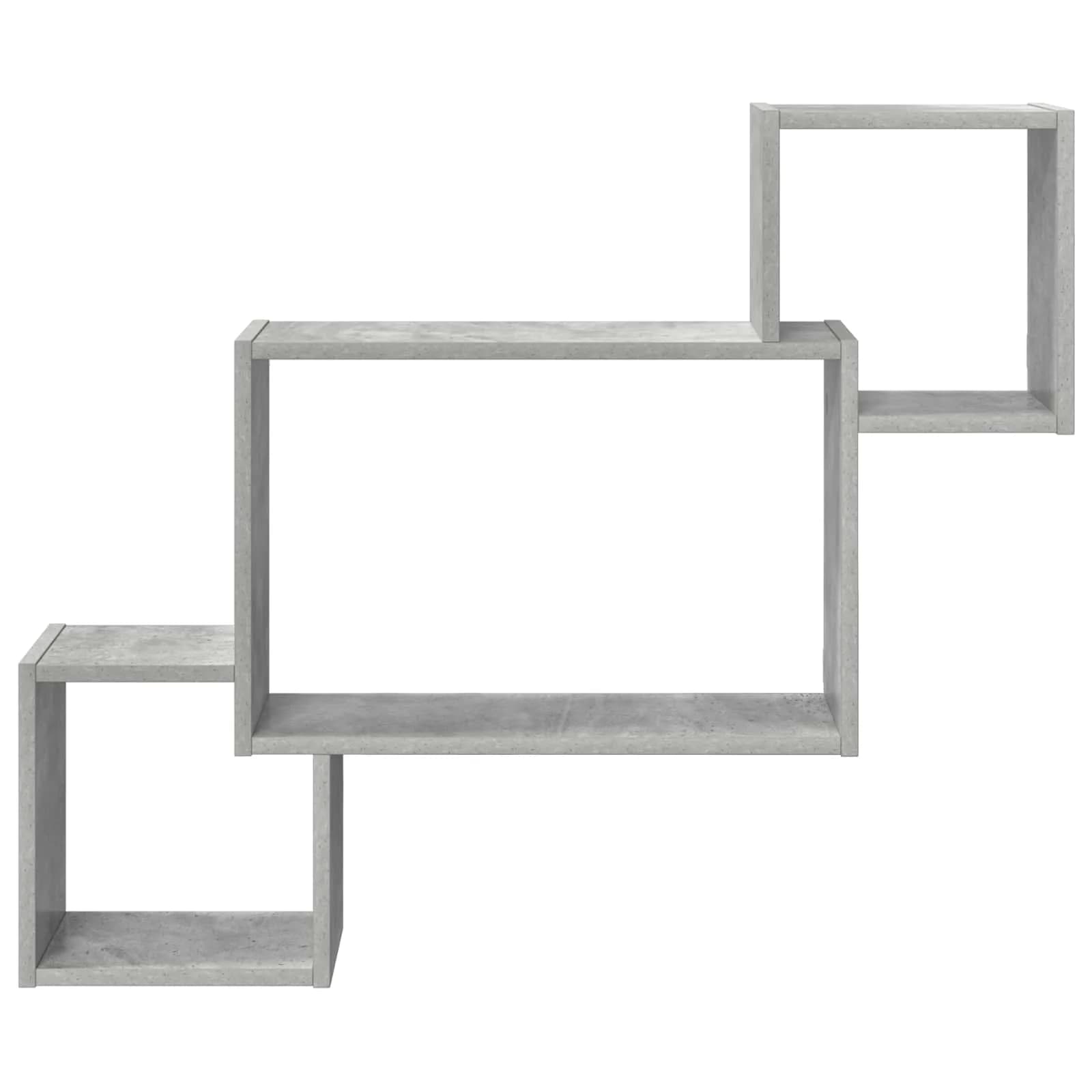 Stenska polica Montaža za steno Betonsko siva 91,5 x 15 x 76 cm - slika 4