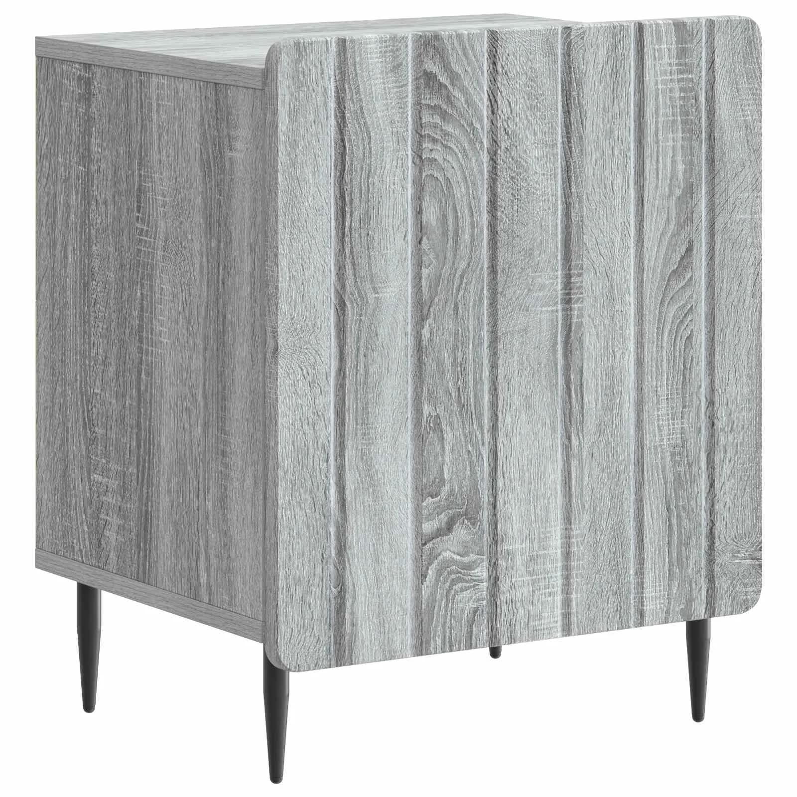 Nočna omarica Siva Sonoma 43 x 34,5 x 52 cm Inženirski les - slika 2