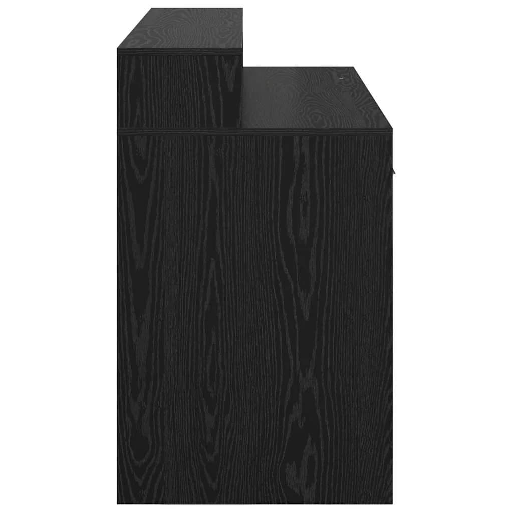 Miza Črni hrast Inženirski les 120 x 55 x 91 cm - slika 8