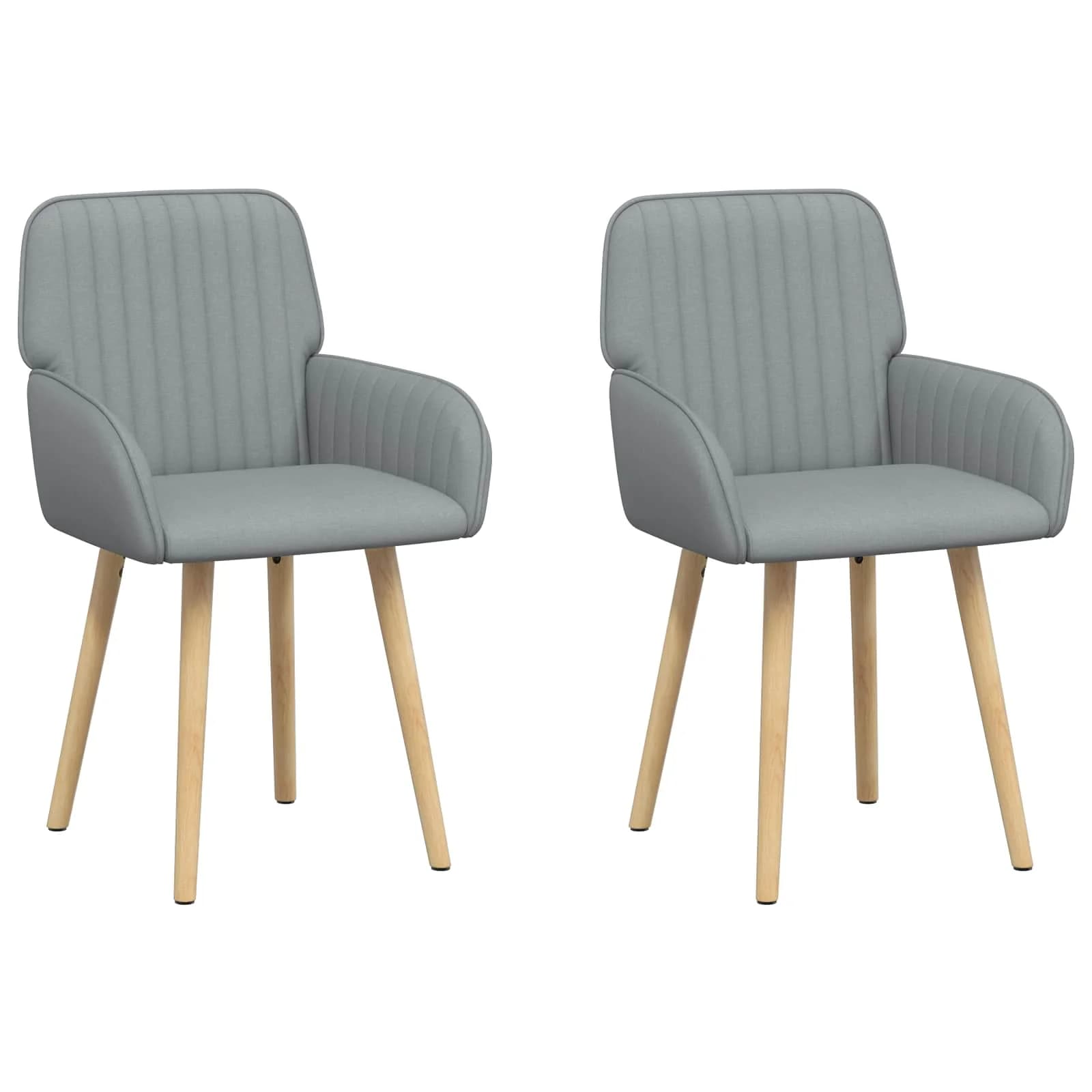 Jedilni stoli 2 kos Blago Svetlo siva 56,5 x 50 x 87,5 cm - slika 2
