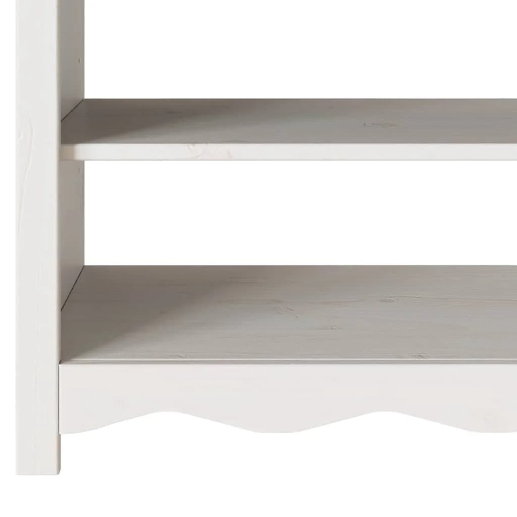Konzolna miza Drammen Bela 89,5 x 37 x 73 cm Masivno borovo les - slika 10