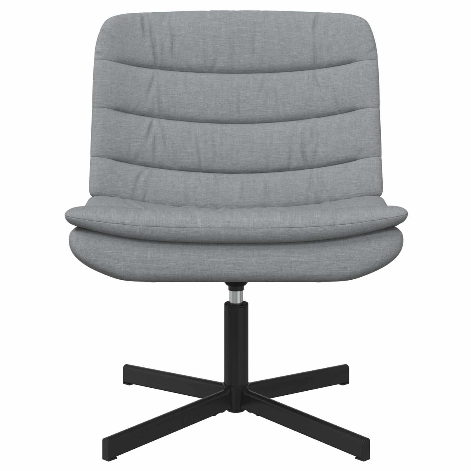 Vrtljiv stol Svetlo siva 63 x 75 x 76 cm blago - slika 2