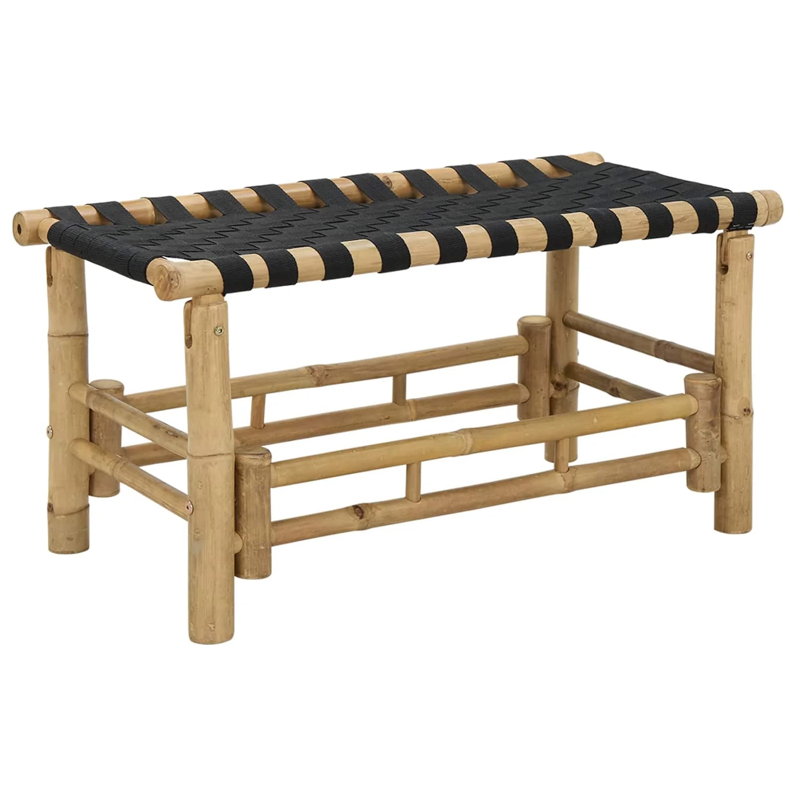 Vrtna klop 80 x 38 x 40 cm Bambus Naravna Pravokotna - slika 2
