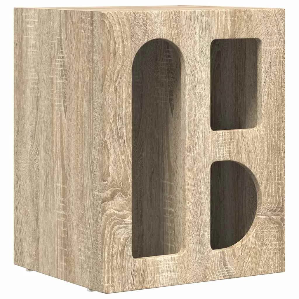Nočna omarica ELST 2 kos Sonoma hrast 40 x 35 x 50 cm - slika 5