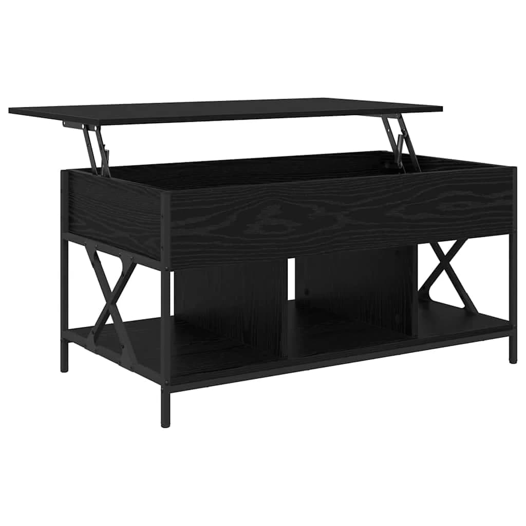 Klubska miza Črna Orehovina 100 x 55 x 48.5 cm Inženirski les - slika 5