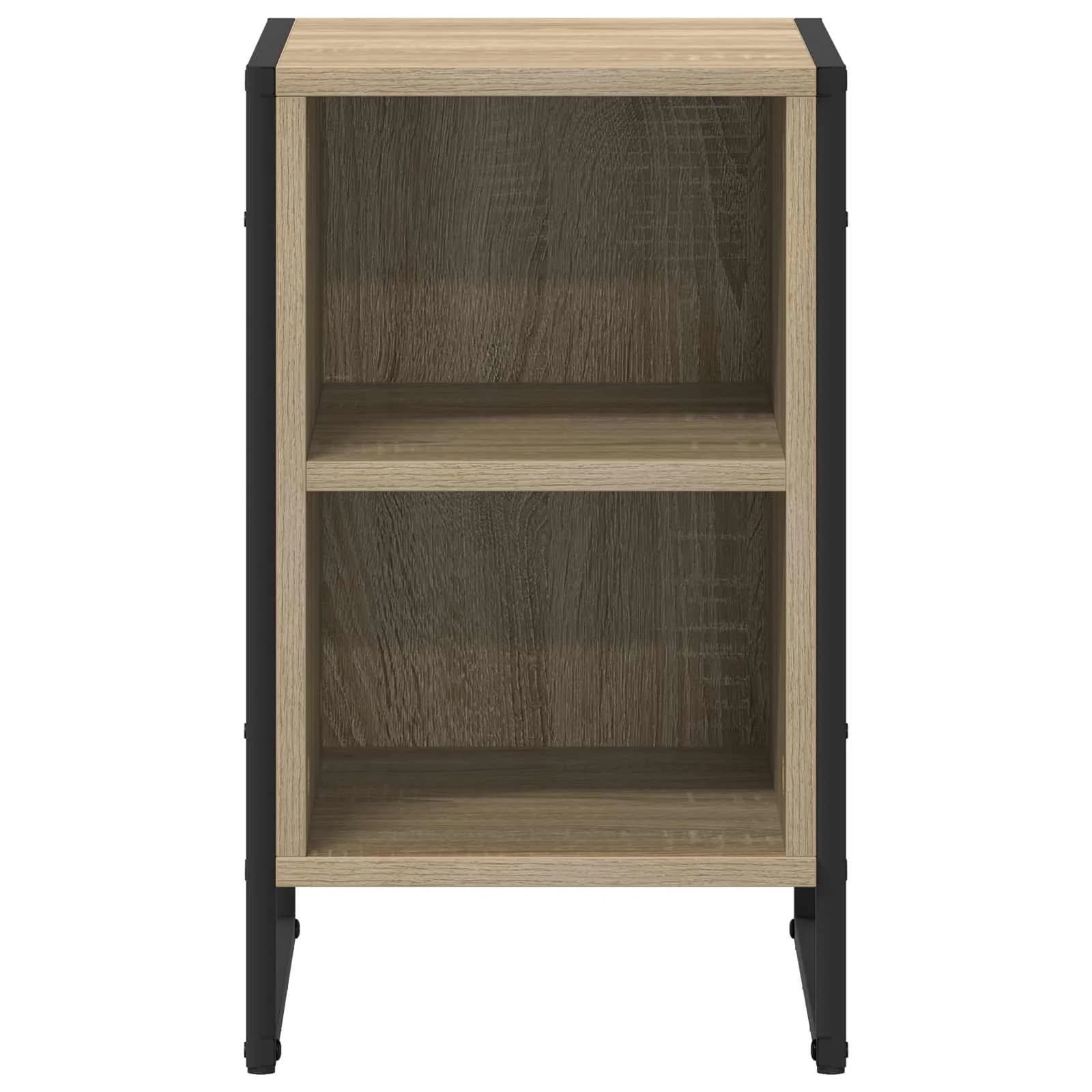 Nočna omarica 2 kos Sonoma 39,5 x 30 x 50 cm Inženirski les - slika 6