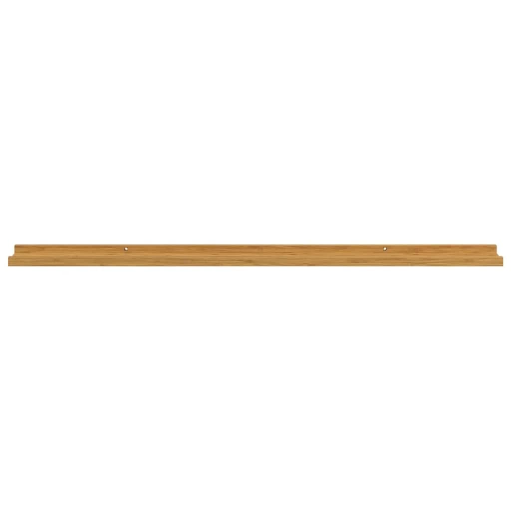 Stenska polica Montaža za steno 4 kos Bež 115 x 9 x 3 cm - slika 7