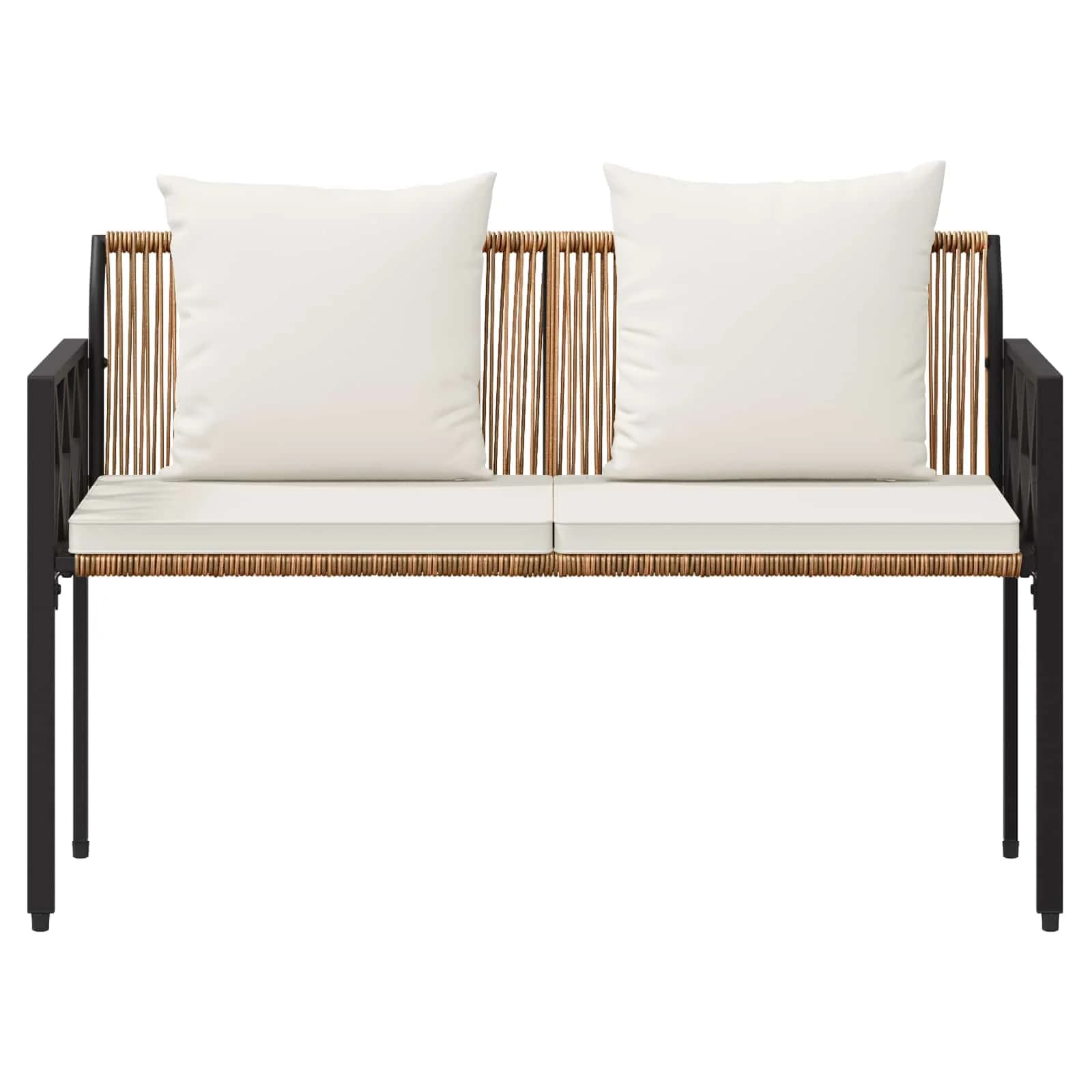 Zunanje klopi 2 -Seater 116 x 56 x 75 cm poli ratan - slika 5