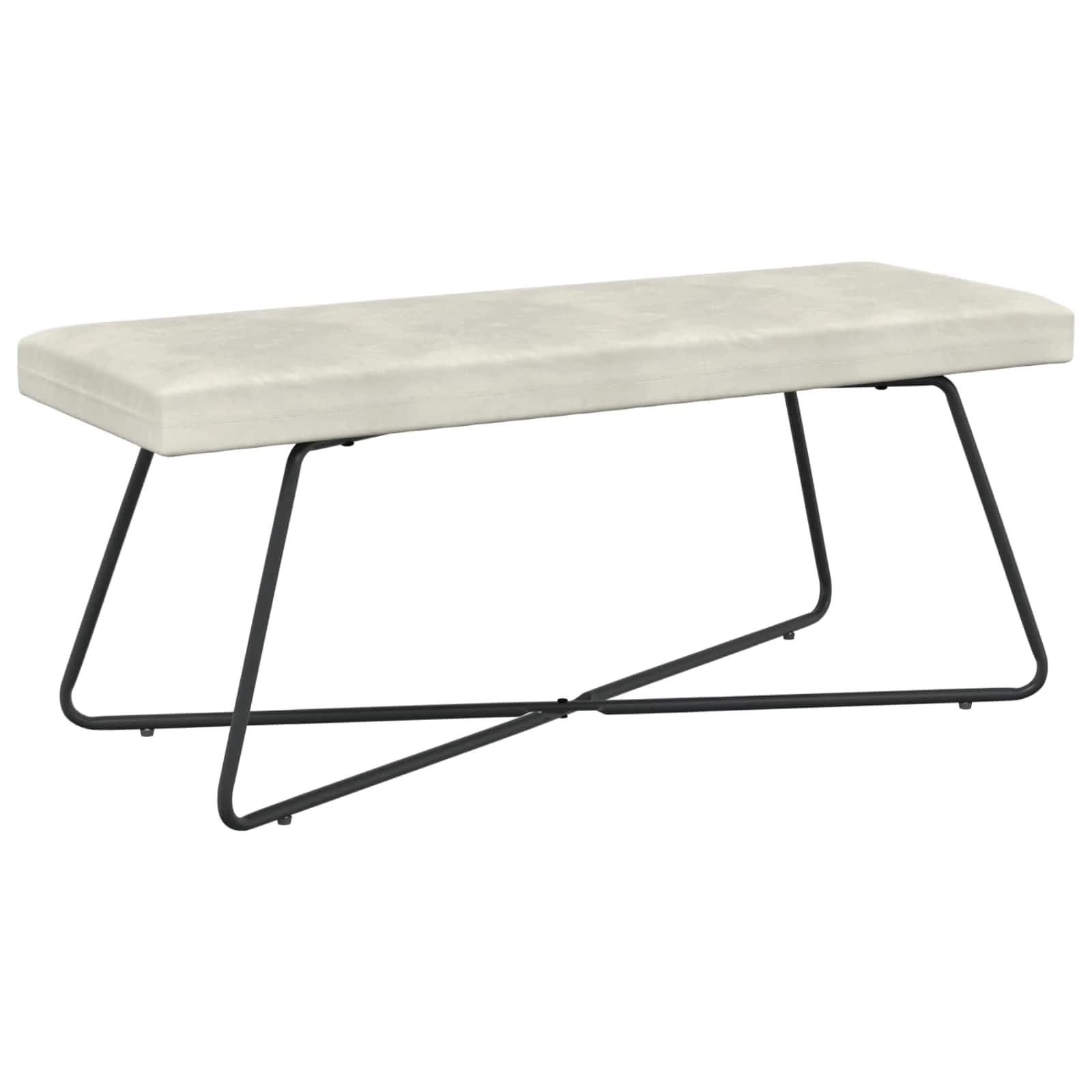 klop Krem 110 x 40 x 45 cm Žamet - slika 2