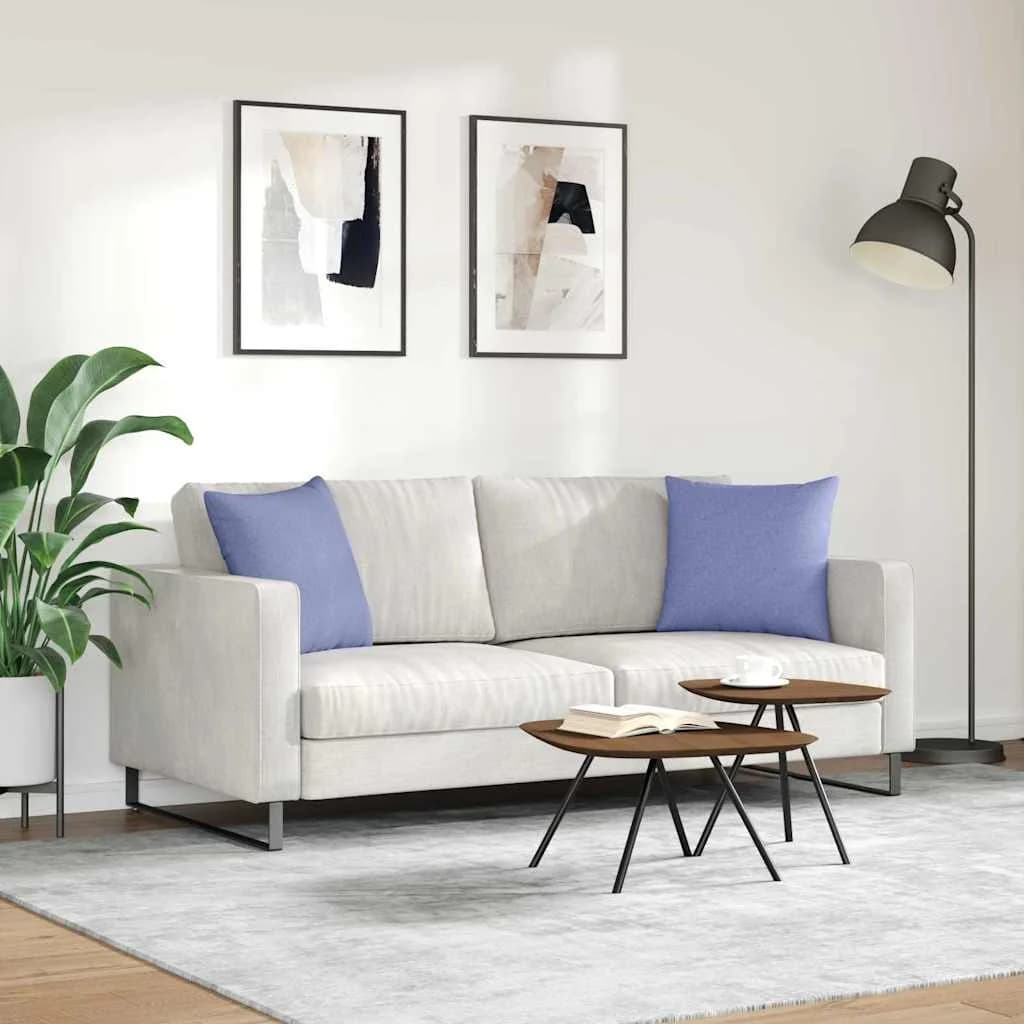 Blazine za kavč 2 kos blago Jeans modra 45 x 45 cm - slika 4