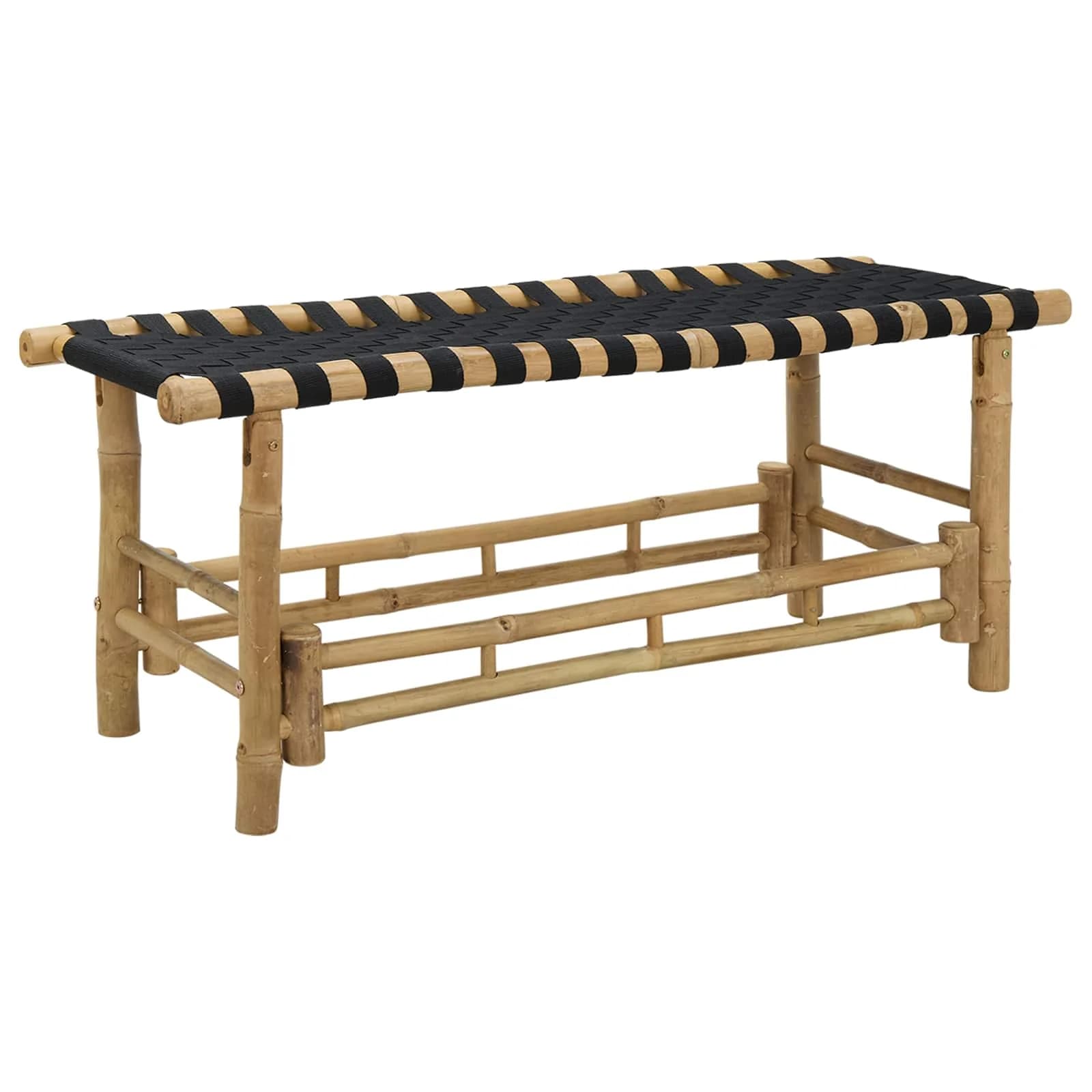 Vrtna klop 110 x 38 x 40 cm Bambus Naravna Pravokotna - slika 2