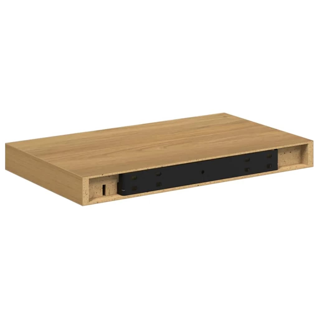 Stenska polica Montaža za steno 4 kos Rjava 40 x 23,5 x 3,8 cm - slika 9