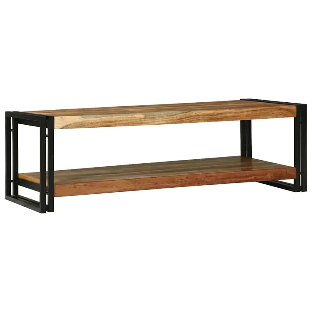 Klubska miza Rjava 120 x 50 x 38 cm Masiven les akacije - slika 2