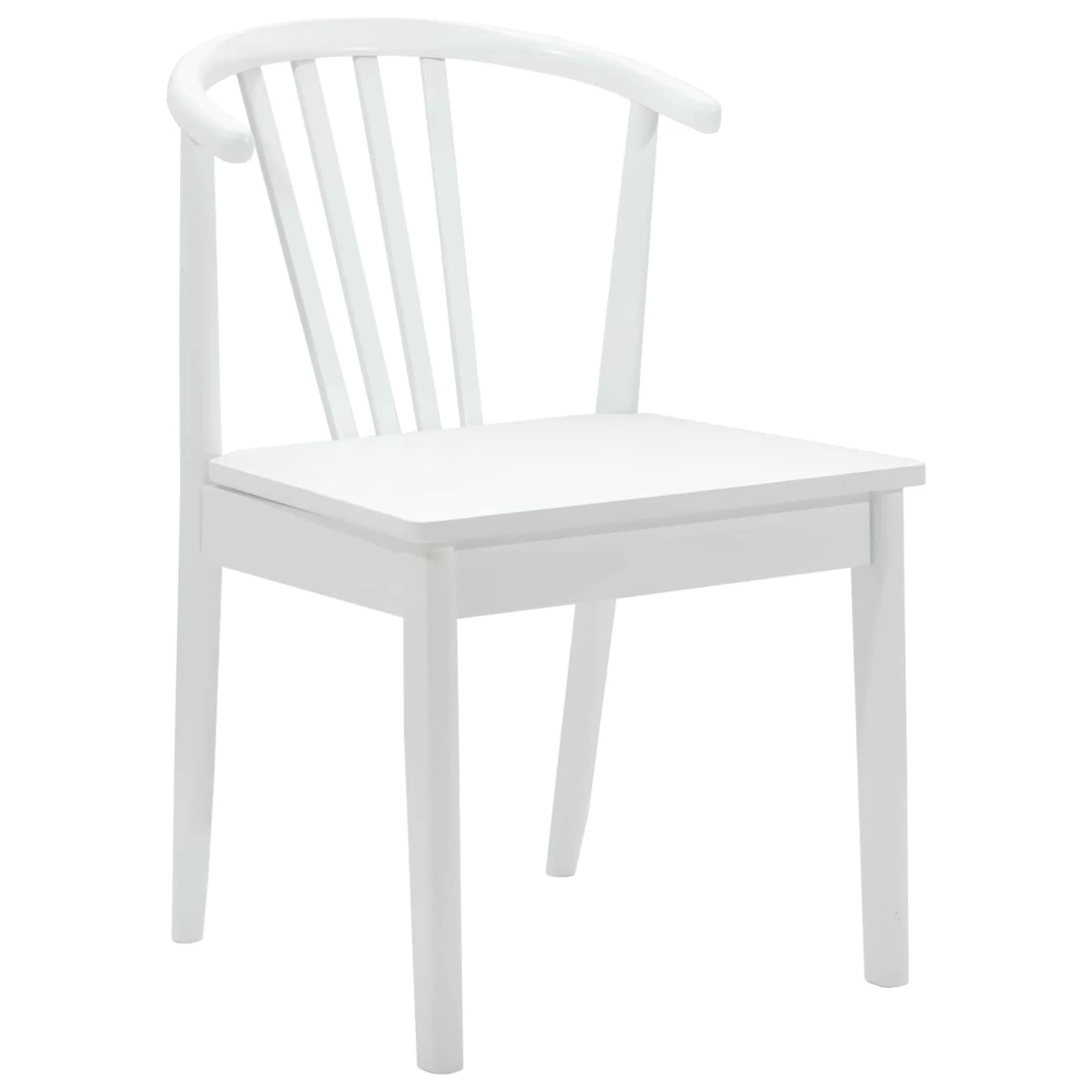 Jedilni stol 2 kos Trda guma Bela 51 x 61 x 80,5 cm - slika 4