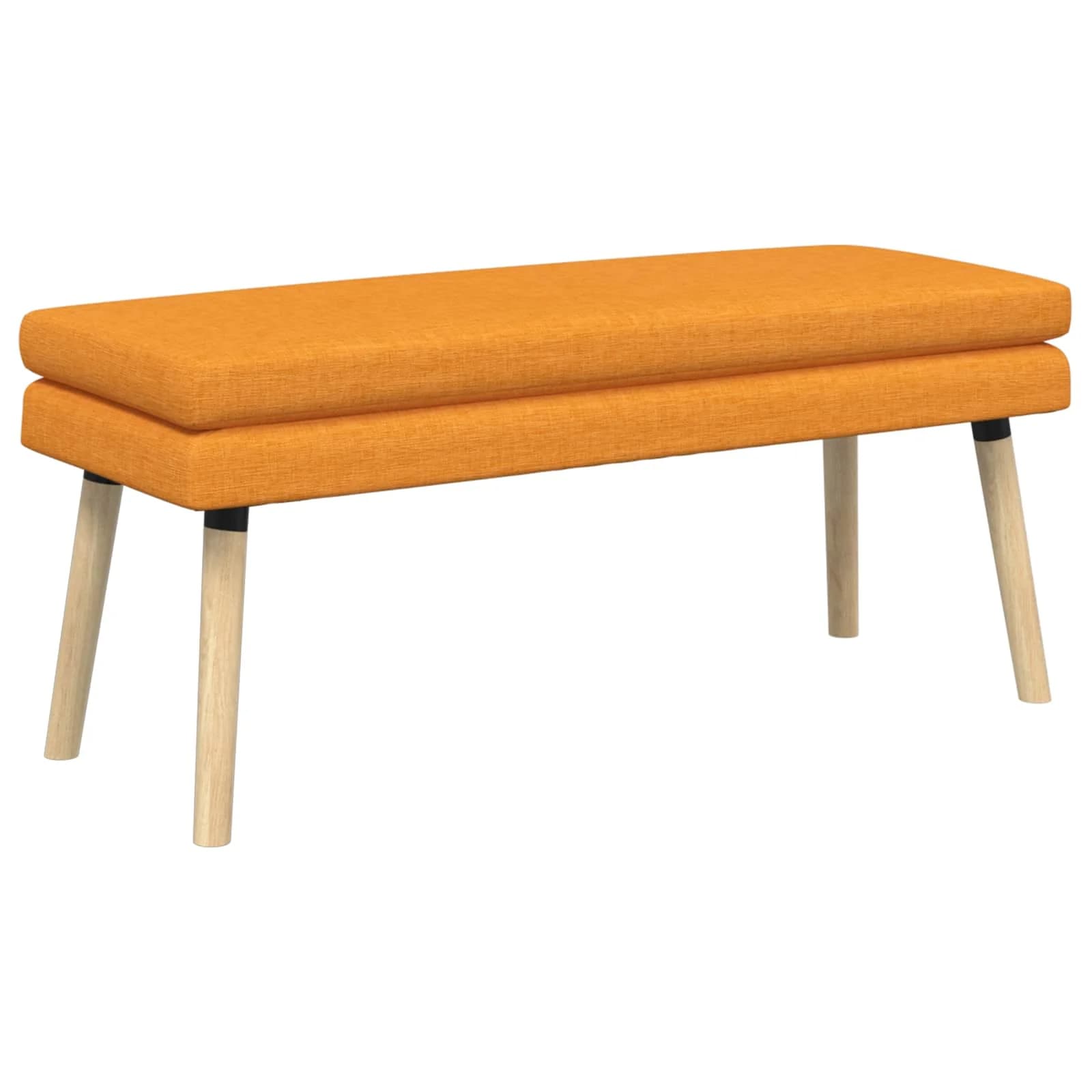 Dvojna klop Temno rumena 110 x 40 x 47 cm Blago - slika 2