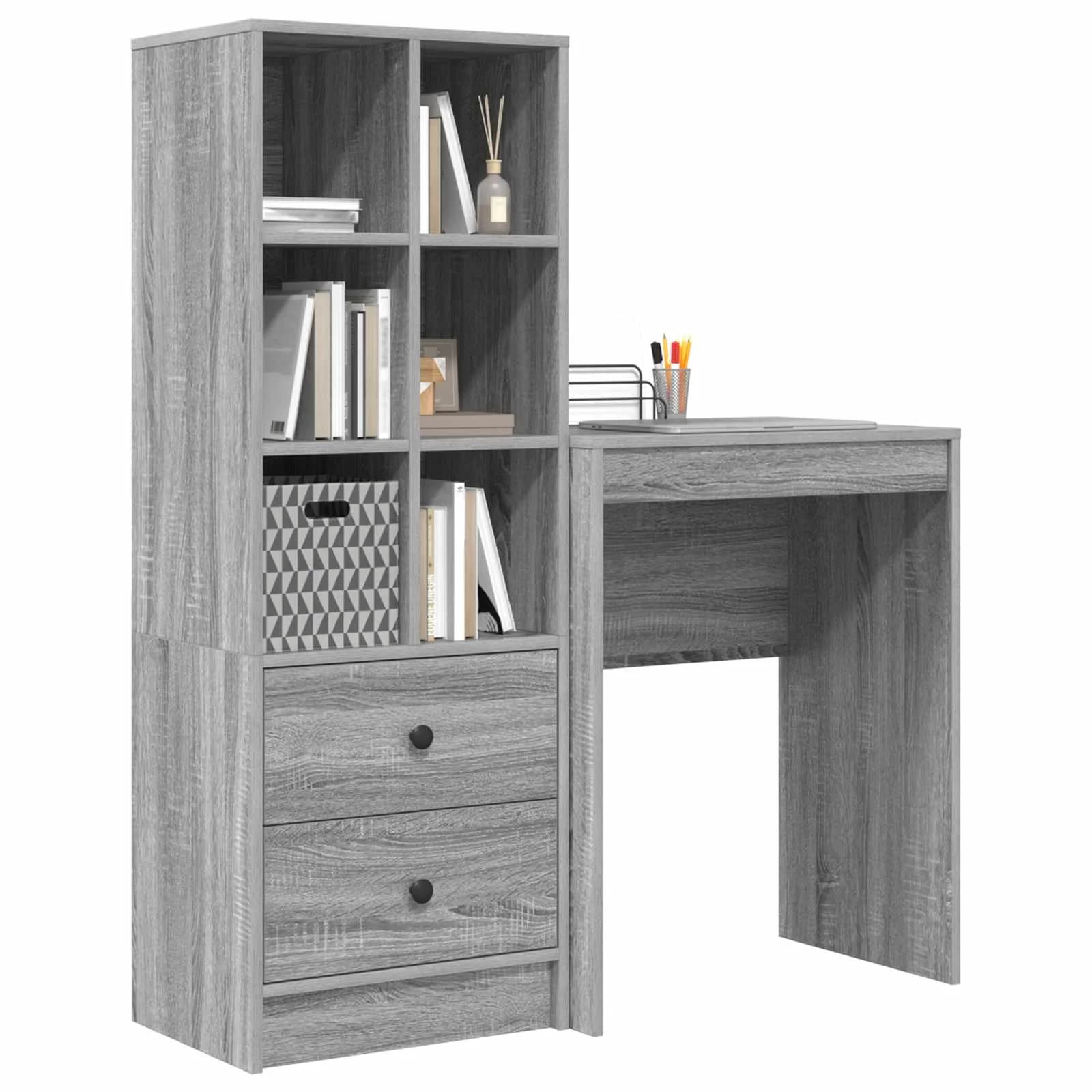 Miza Siva Sonoma 105,5 x 34 x 127 cm 2 kos - slika 3