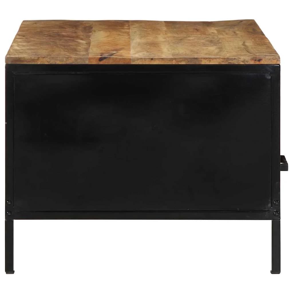 Klubska miza Rjava 90 x 50 x 40 cm Trdna mango les in kovina - slika 6
