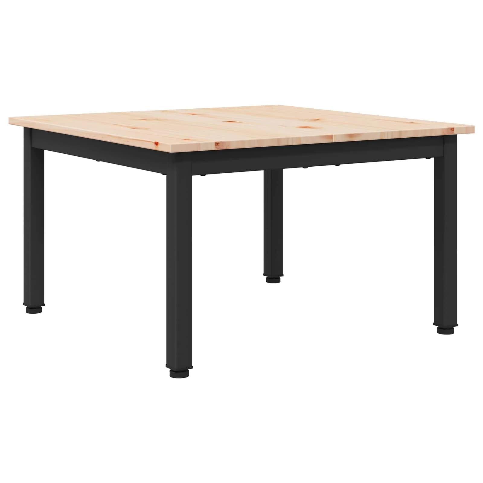 Klubska miza Naravna 60 x 60 x 36 cm Masivno borovo les - slika 2