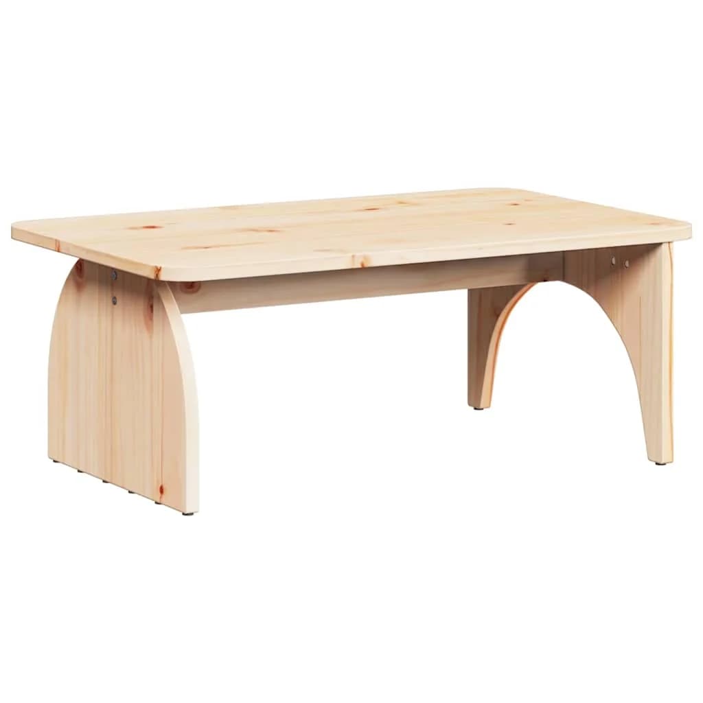 Klubska miza Naravna 80 x 50 x 31 cm Trdna borovina - slika 2