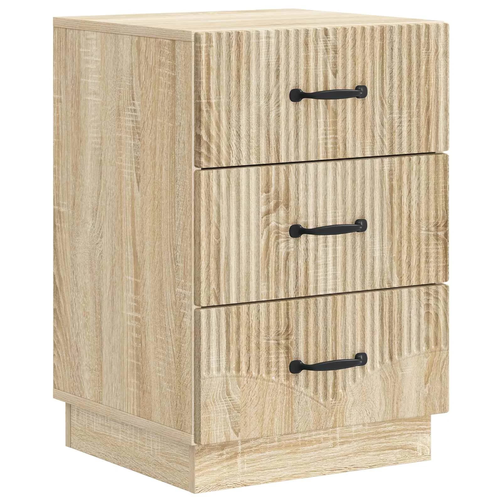 Nočna omarica Sonoma hrast 43 x 41 x 63,5 cm Inženirski les - slika 2