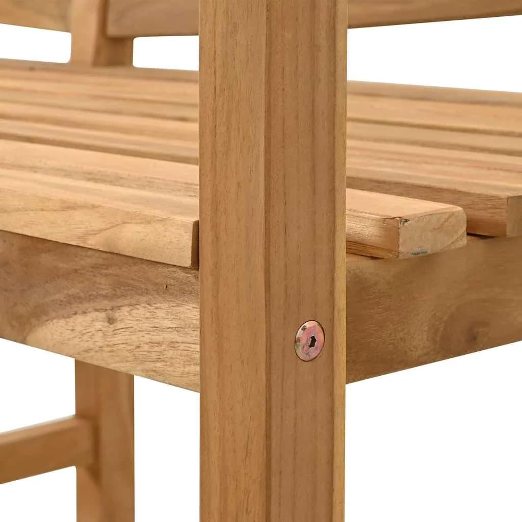 klop Rjava 120 x 53,5 x 85 cm Trden tikov les - slika 10