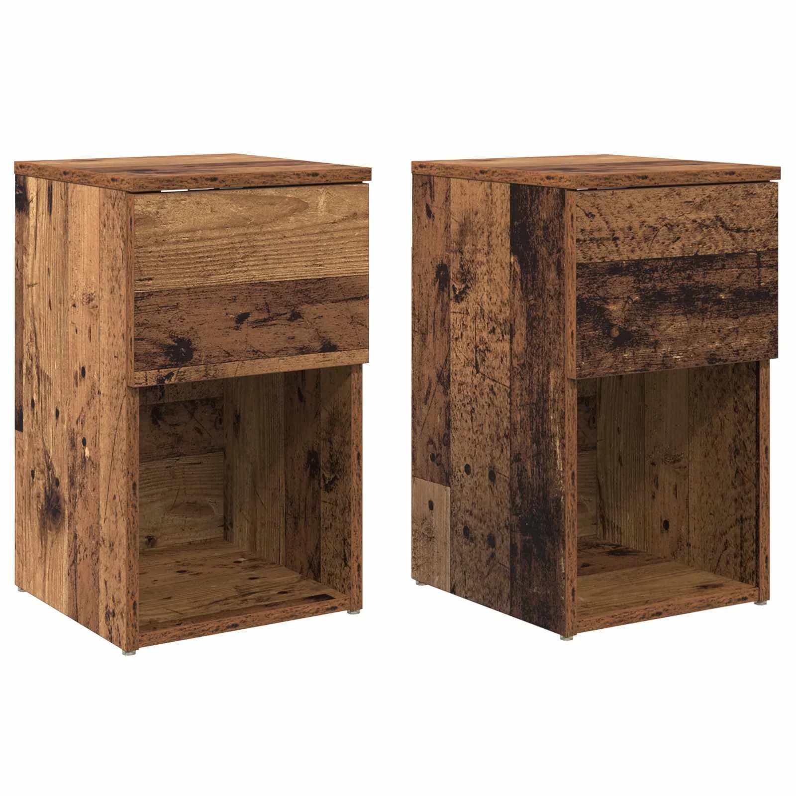 Posteljna omarica 2 kos Star les 29 x 31,5 x 49 cm - slika 2