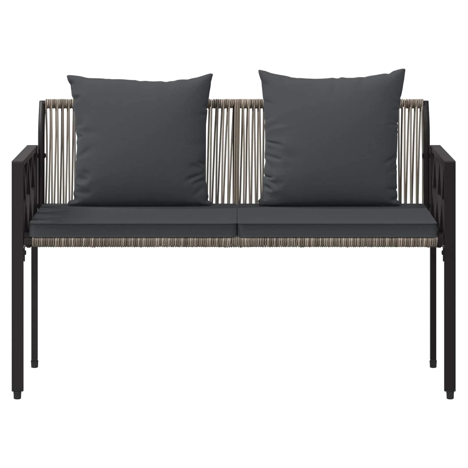 Zunanje klopi 2 -Seater 116 x 56 x 75 cm poli ratan - slika 5