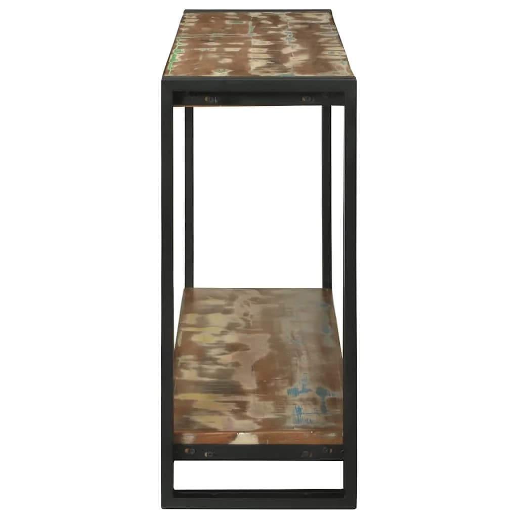 Konzolna miza večbarvno 120 x 33 x 75 cm Trdna obnovljena les - slika 4