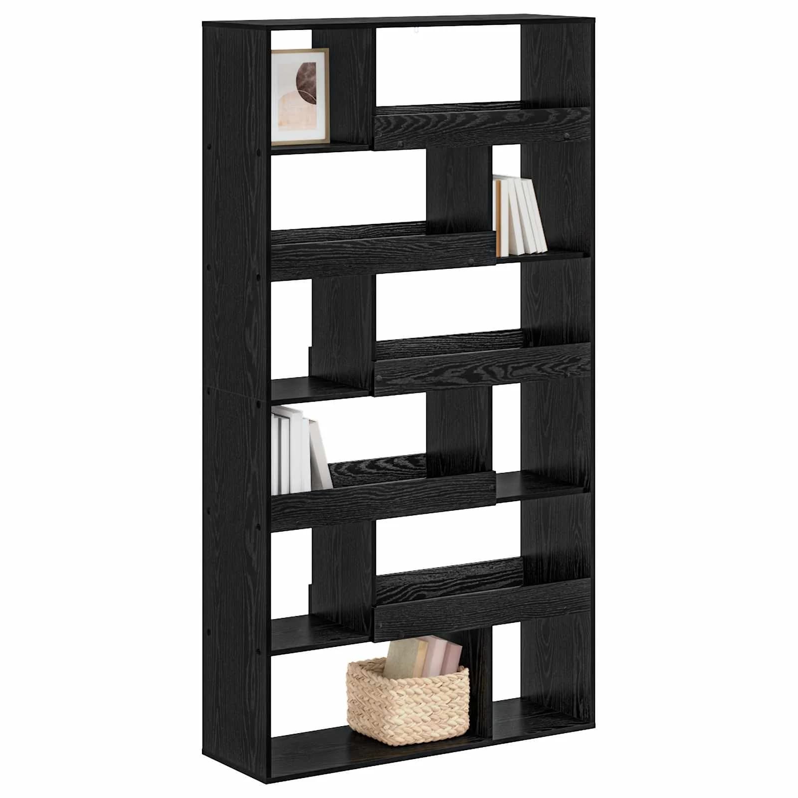 Polica za knjige 100 x 33 x 156,5 cm Inženirski les Črni hrast - slika 3