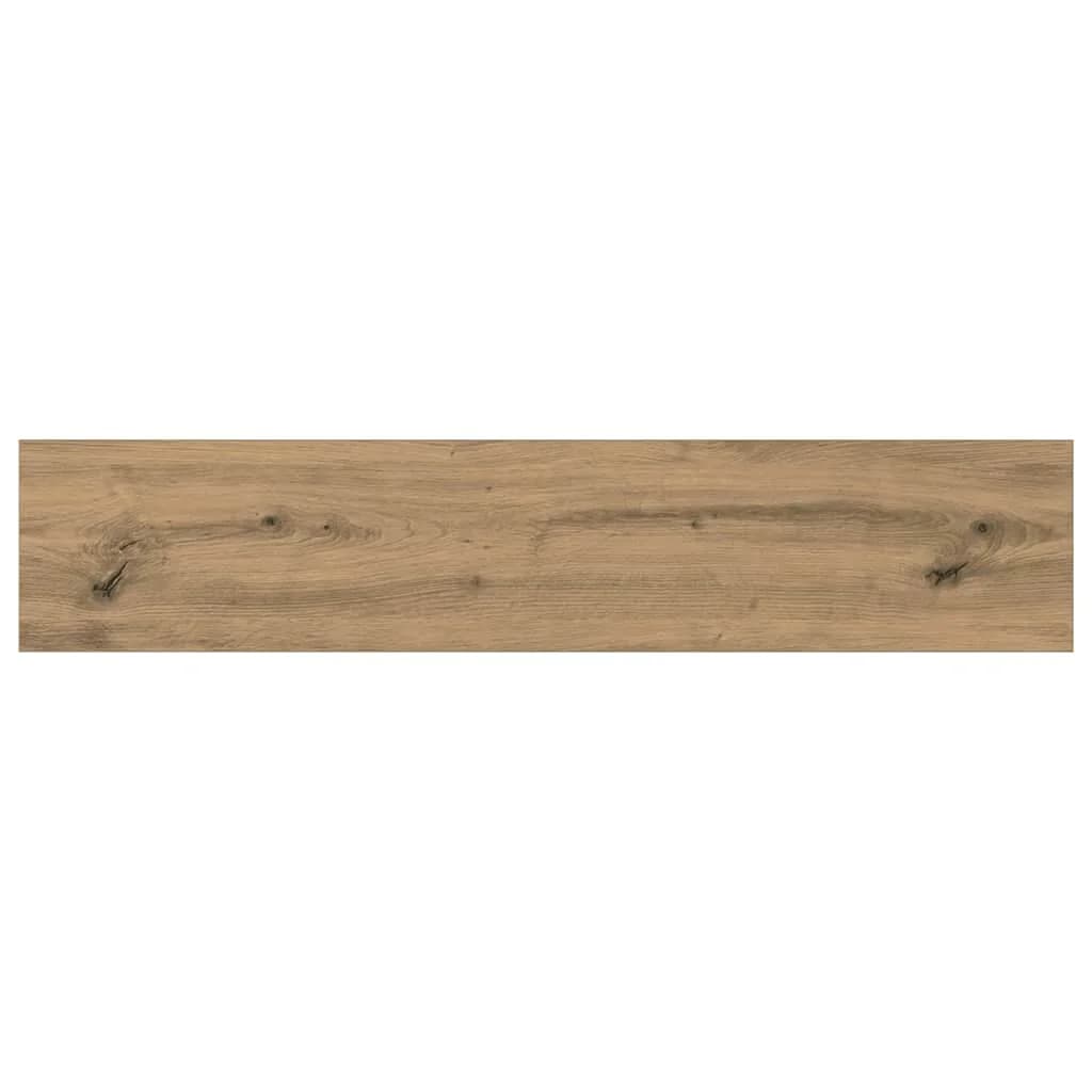 Polica za knjige 3 nivojev 4 kos 100 x 20 x 1,5 cm Rjava - slika 8